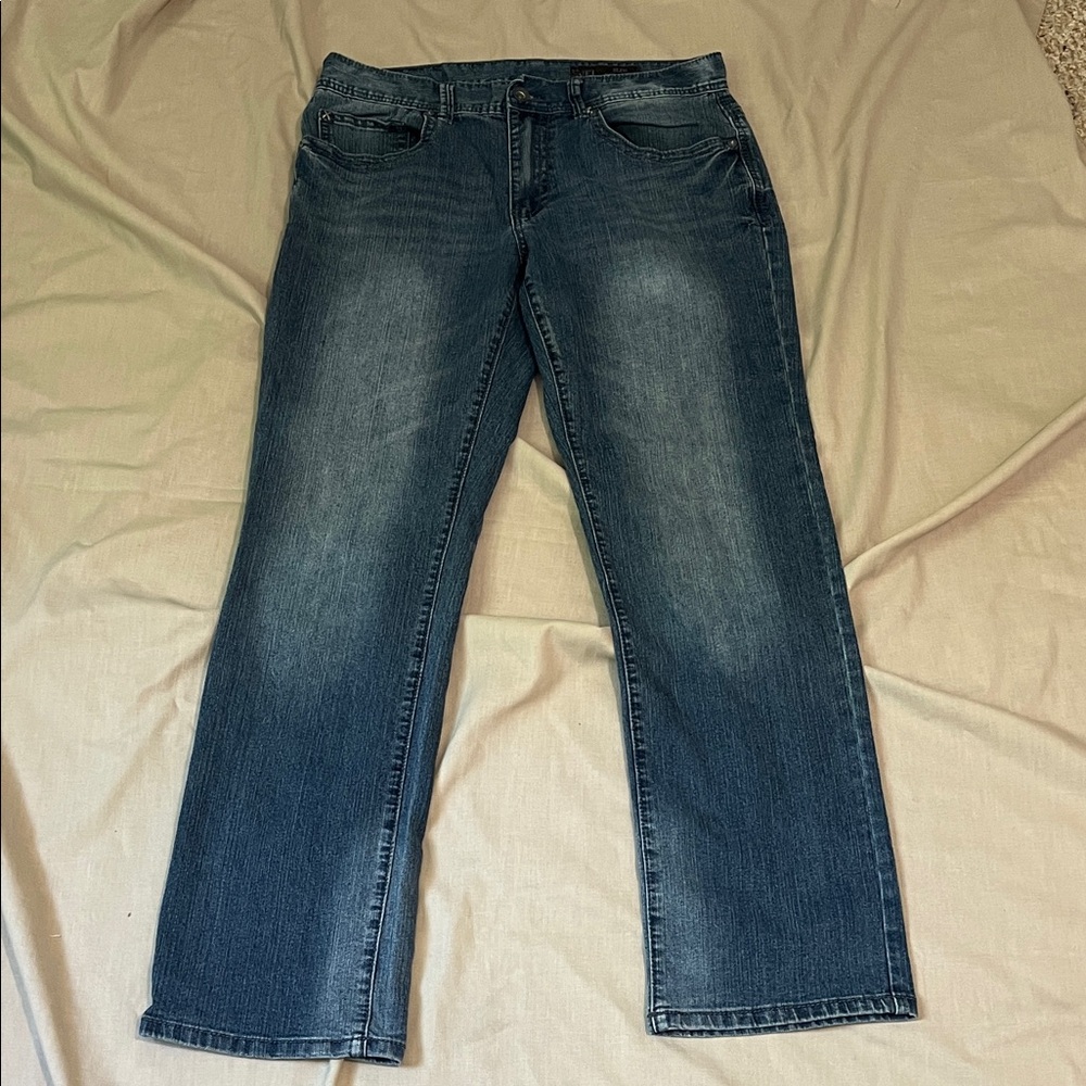 TK Axel Men's Indigo Slim Straight Jeans 32x32